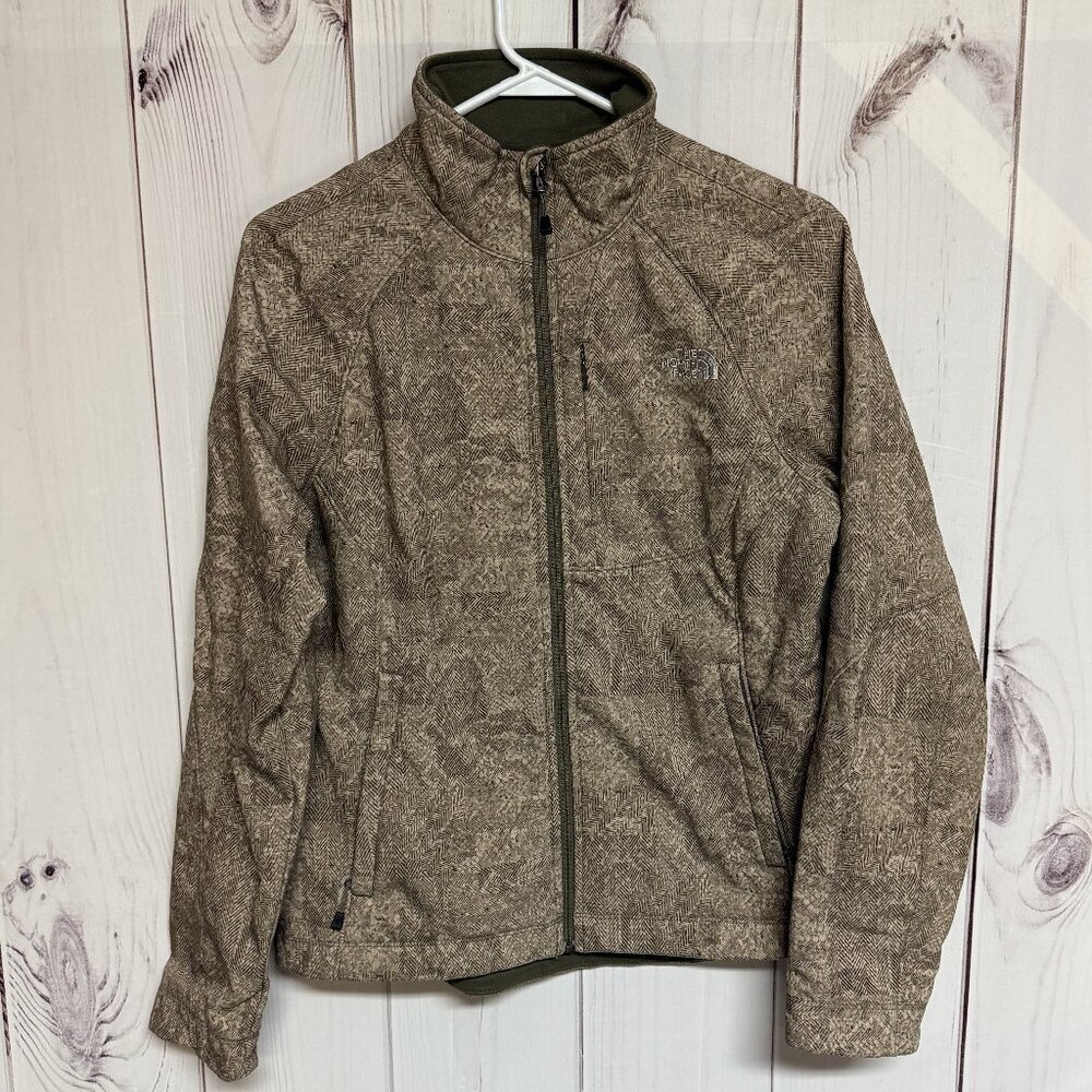 The North‎ Face Apex Bionic 2 Softshell Women’s M Olive/Taupe EUC